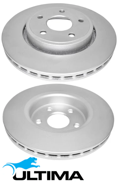 ULTIMA FRONT VENTED DISC BRAKE ROTOR SET TO SUIT JEEP EKG EXL TURBO DIESEL 3.0L 3.7L V6