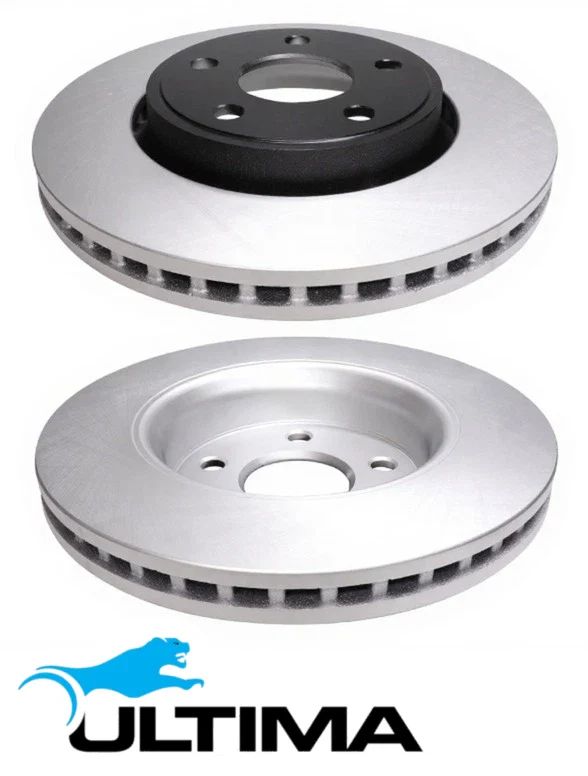 ULTIMA FRONT VENTED DISC BRAKE ROTOR SET TO SUIT JEEP GRAND CHEROKEE WK EZH EZD 5.7L V8 OD 330MM