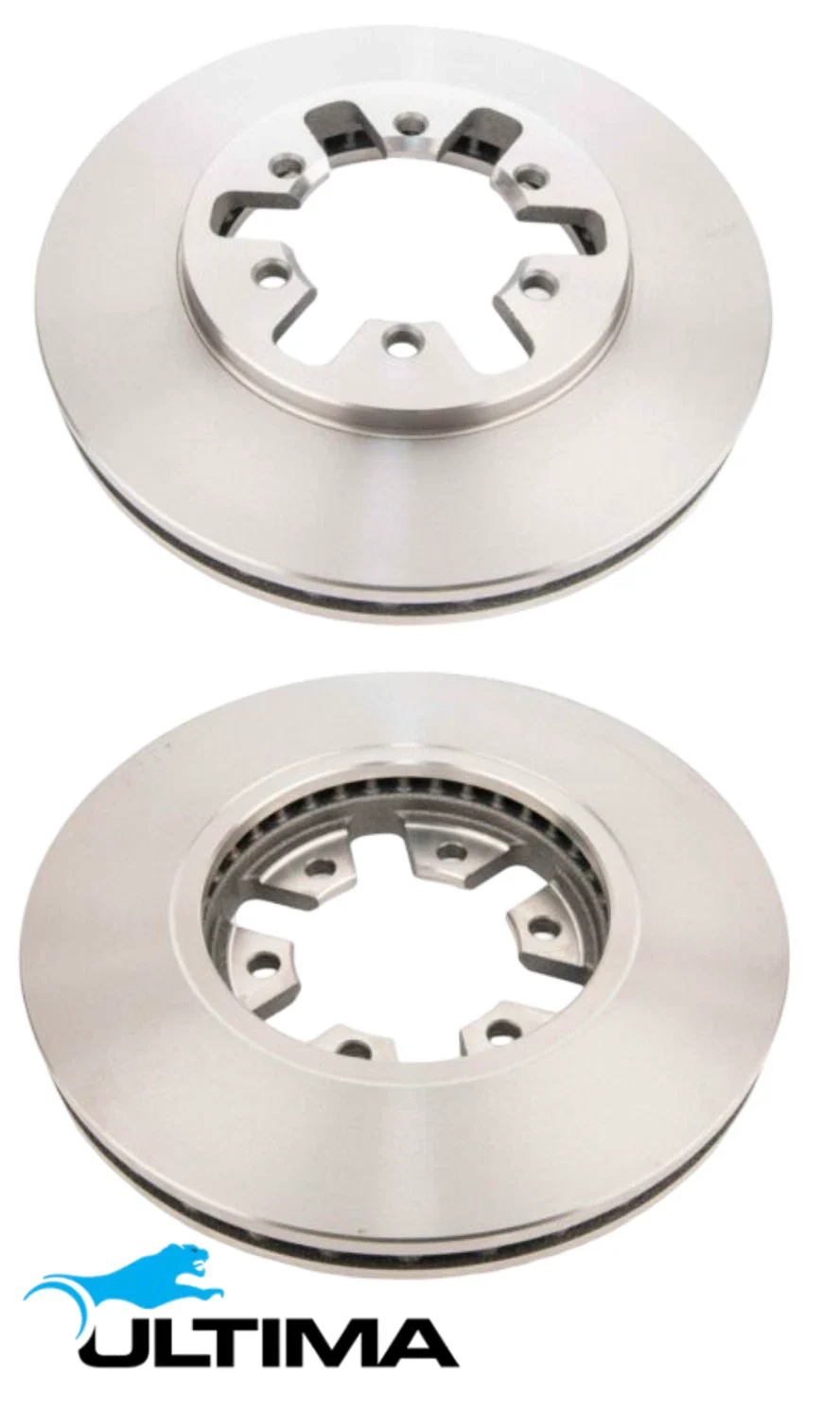 ULTIMA FRONT VENTED DISC BRAKE ROTOR SET TO SUIT NISSAN DATSUN D22 NA20 KA20DE 2.0L I4