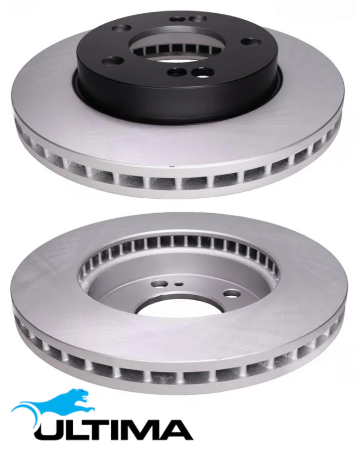 ULTIMA FRONT VENTED DISC BRAKE ROTOR SET TO SUIT SSANGYONG M162.950 M162.995 3.2L I6