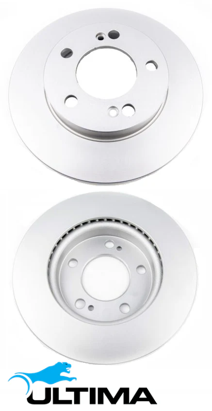 ULTIMA FRONT VENTED DISC BRAKE ROTOR SET TO SUIT SSANGYONG REXTON Y200 OM665.925 2.7L I5 6 STUD