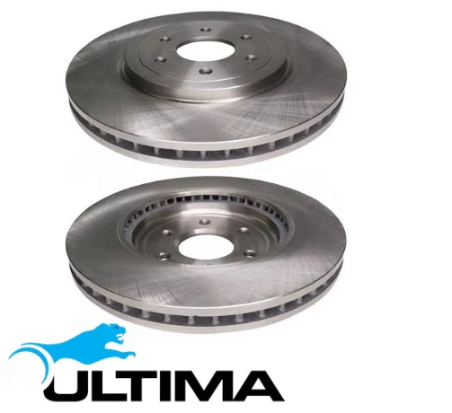 ULTIMA FRONT VENTED DISC BRAKE ROTORS TO SUIT NISSAN YD25DDTI TURBO DIESEL 2.5L I4 SUITS 17"" WHEELS