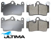 ULTIMA REAR CERAMIC BRAKE PAD SET FOR PORSCHE CAYENNE 92A M48.52 TWIN TURBO 4.8L V8 TILL 09/2014