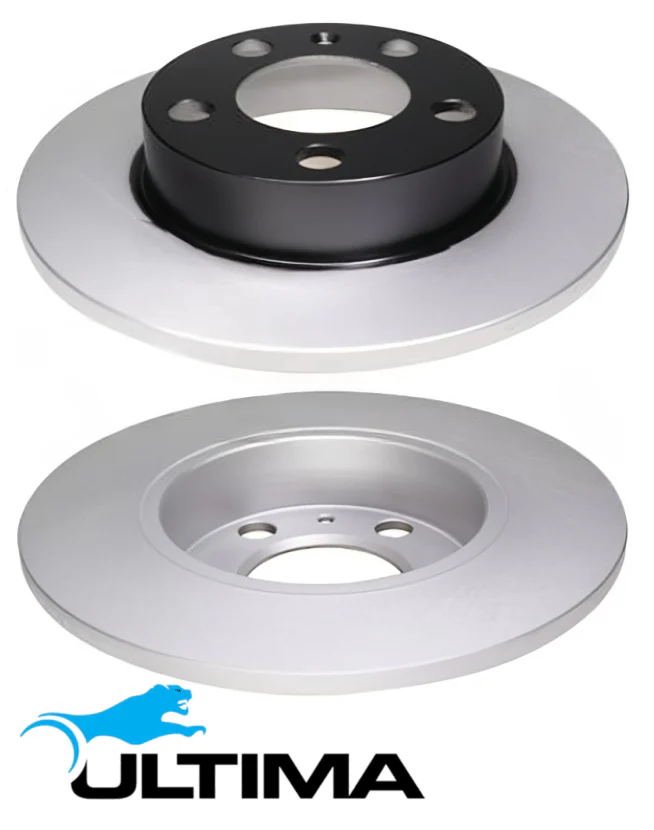 ULTIMA REAR SOLID DISC BRAKE ROTOR SET TO SUIT AUDI A1 8X DAJB TURBO 1.8L I4 SUITS 1KT OD 232MM