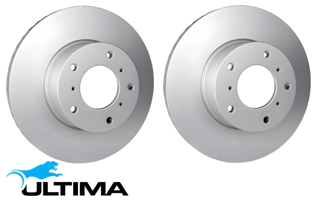 ULTIMA REAR SOLID DISC BRAKE ROTOR SET TO SUIT HONDA ODYSSEY RA J30A J30A3 3.0L V6 OD 282MM