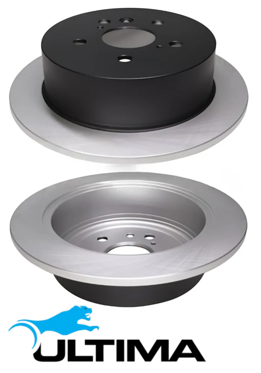 ULTIMA REAR SOLID DISC BRAKE ROTOR SET TO SUIT LEXUS RX330 MCU38R 3MZ-FE 3.3L V6 OD 288MM