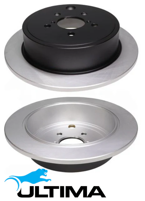 ULTIMA REAR SOLID DISC BRAKE ROTOR SET TO SUIT SUBARU IMPREZA G3 EJ255 TURBO 2.5L F4 OD 286MM