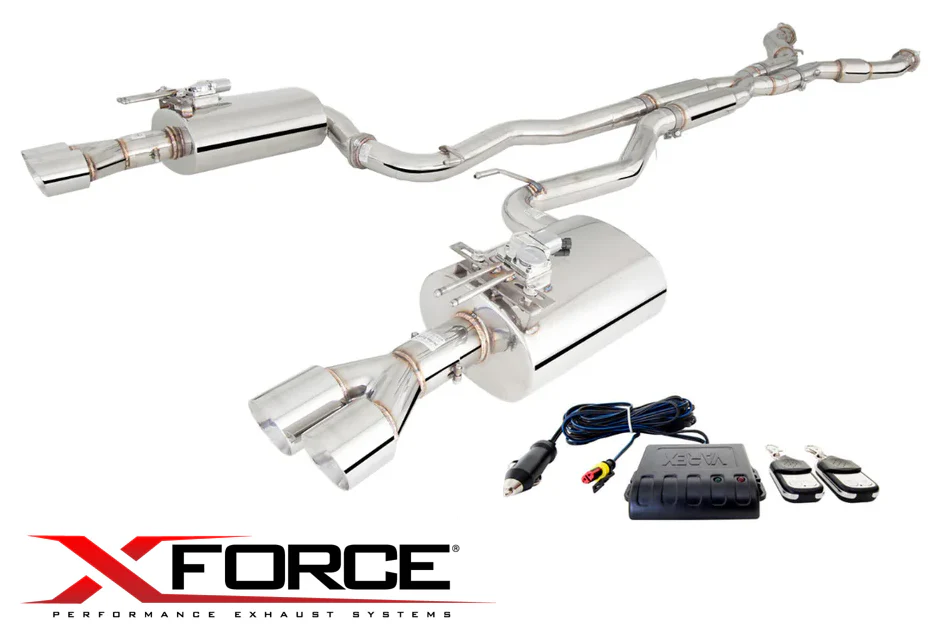 2.5" TWIN CAT EXHAUST SYSTEM W/ VAREX VALVED MUFFLER TO SUIT HOLDEN COMMODORE VF ALLOYTEC LWR 3.6 V6 - Image 2