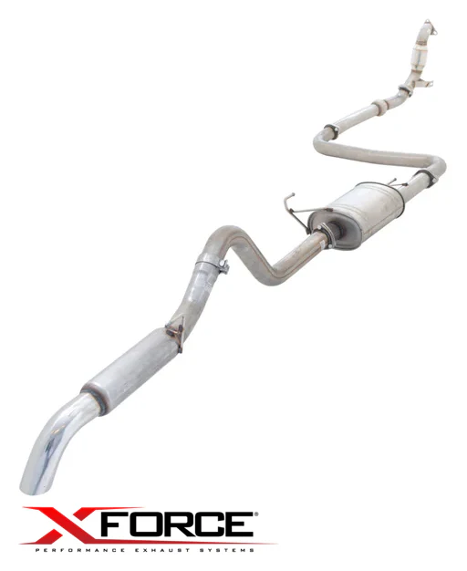 XFORCE 3" CATBACK PERFORMANCE EXHAUST SYSTEM FOR NISSAN NAVARA D40 YD25DDTI 2.5 I4 08/08 ON TO 07/15