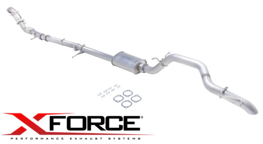 XFORCE 3" TURBO BACK EXHAUST SYSTEM TO SUIT MAZDA BT-50 UN WEAT 3.0 I4 SUITS CHASSIS UNY0E3 AWD ONLY - Image 2