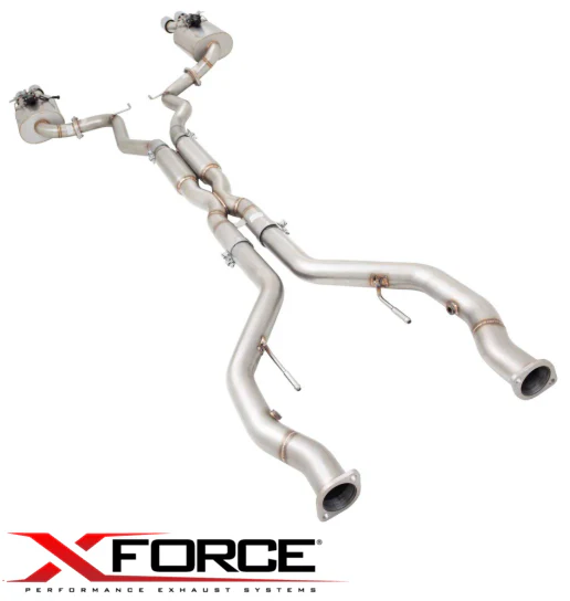 XFORCE 3" TWIN CAT EXHAUST SYSTEM W/ VAREX MUFFLER TO SUIT HOLDEN COMMODORE VE L98 6.0L V8 EXCL. UTE - Image 2