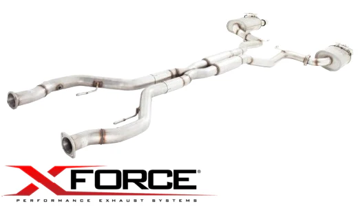 XFORCE 3" TWIN CATBACK EXHAUST SYSTEM WITH VAREX VALVES FOR HOLDEN COMMODORE VE L76 L77 6.0L V8 UTE